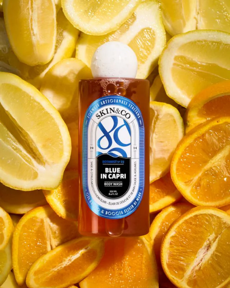 Kūno prausiklis "Mėlynoji pakrantė" / Blue in Capri Shower Gel